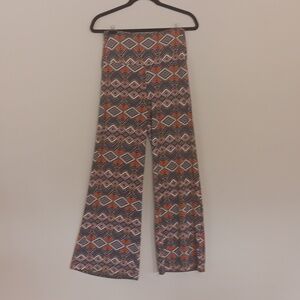 Arolina Striped Wide Leg Palazzo Lounge Pants Size S EUC